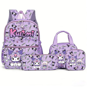 <span class=keywords><strong>Mochila</strong></span> <span class=keywords><strong>Escolar</strong></span> de Gran Capacidad con Dibujos Animados de <span class=keywords><strong>Kuromi</strong></span> para Niñas - Product Image 2