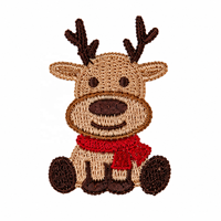 Fournisseur certifié OEKO-TEX/GRS, applique à coudre, broderie personnalisée, patch brodé, étiquette brodée avec de jolis animaux