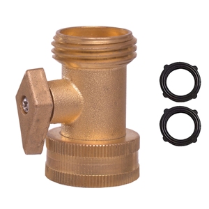Brass vườn <span class=keywords><strong>Hose</strong></span> <span class=keywords><strong>shutoff</strong></span> van 1-Pack 3/4 "Heavy Duty rắn brass vườn <span class=keywords><strong>Hose</strong></span> <span class=keywords><strong>shutoff</strong></span> van với 2 thêm cao su máy giặt - Product Image 1