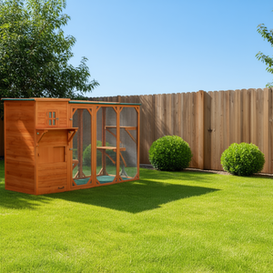 Maison pour chat d'extérieur PawHut à 2 étages, meuble en bois multi-niveaux pour chats de grande taille - Product Image 2