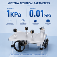 (-0.095-10)MPa Pneumatic Pressure Calibrator Pump YH120BW 1KPa Precise Calibration Pump with 3 Ports for Bench Measurement Test