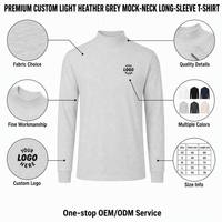 Felpa con Collo Alto Personalizzata con Logo, Taglia e Colori Stampati o Ricamati, Produttore di Abbigliamento, Maglia a Maniche Lunghe da Uomo