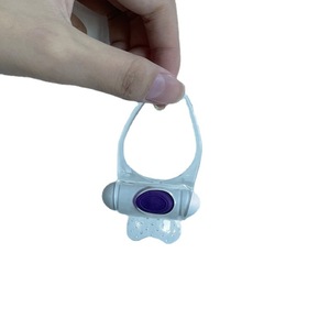 Herzförmiger Silikon-Penis ring für Männer Weiche Vibration Sexspielzeug Verzögerter männlicher Verbesserung sring - Product Image 4