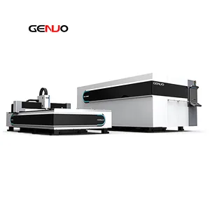 Buona macchina da taglio Laser a fibra per fogli e tubi CNC automatica serie GNPT efficiente 6kw con coperchio protettivo