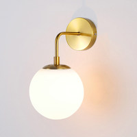 Lampe murale en fer LED nordique pour chambre à coucher, salon et salle de bain - Design moderne et simple