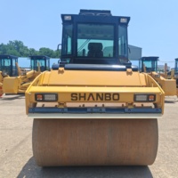 Rouleau compresseur routier à double tambour renforcé de 8 tonnes avec moteur puissant de 75 kW pour le compactage des sols de fondation