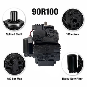 Pompe à pistons axiaux à cylindrée variable série 90R 90R055 90R075 90R100 90R130 90R180 en circuit fermé pour engins lourds - Product Image 5