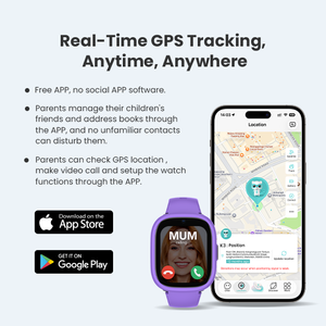 LAGENIO Montre connectée 4G Nano SIM en promotion, écran TFT 1,7 pouces, appel vidéo, zone de sécurité, GPS, LBS, WIFI, positionnement SOS, montre connectée pour enfants - Product Image 3