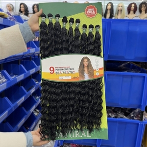 Extensiones de Cabello Vivian Resistentes al Calor, las Extensiones de Cabello Sintético Más Realistas del Mundo, Paquete de Extensiones con Cierre - Product Image 3