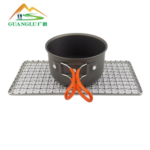 Grille de barbecue Guanglu Square 304 en acier inoxydable avec étui de transport pour le camping en plein air - Product Image 4