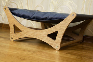 Hamac en bois, lit en bois, meubles pour chats - Product Image 3