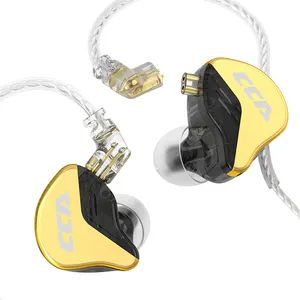 CCA CRA + Earphone Dalam Telinga Terlaris 1DD Penyumbat Telinga Berkabel HIFI Headphone Olahraga Headphone Game