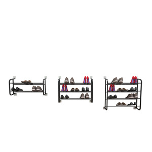 Creative Wrought Iron Black <strong>Shoe</strong> <strong>Rack</strong> Assembly <strong>Door</strong> <strong>Back</strong> <strong>Shoe</strong> Cabinet Simple Multi-layer Economical <strong>Shoe</strong> <strong>Rack</strong> - Product Image 3
