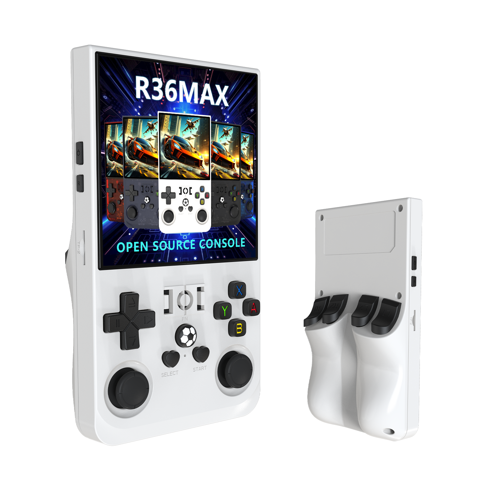 R36MAX Pro Retro Handheld Game Player - 3.5 Inch IPS Screen