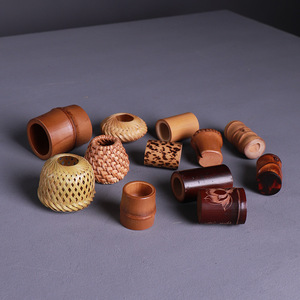 Bamboo Lid Holder Tea Set Accessory Traditional Chinese Style Zhejiang Crafted Natural Bamboo Material - Product Image 2