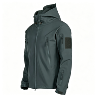 Veste coupe-vent de randonnée pour homme, tissée, décontractée, imperméable, coupe-vent, à capuche, ajustée, avec logo personnalisé, service OEM, printemps-automne