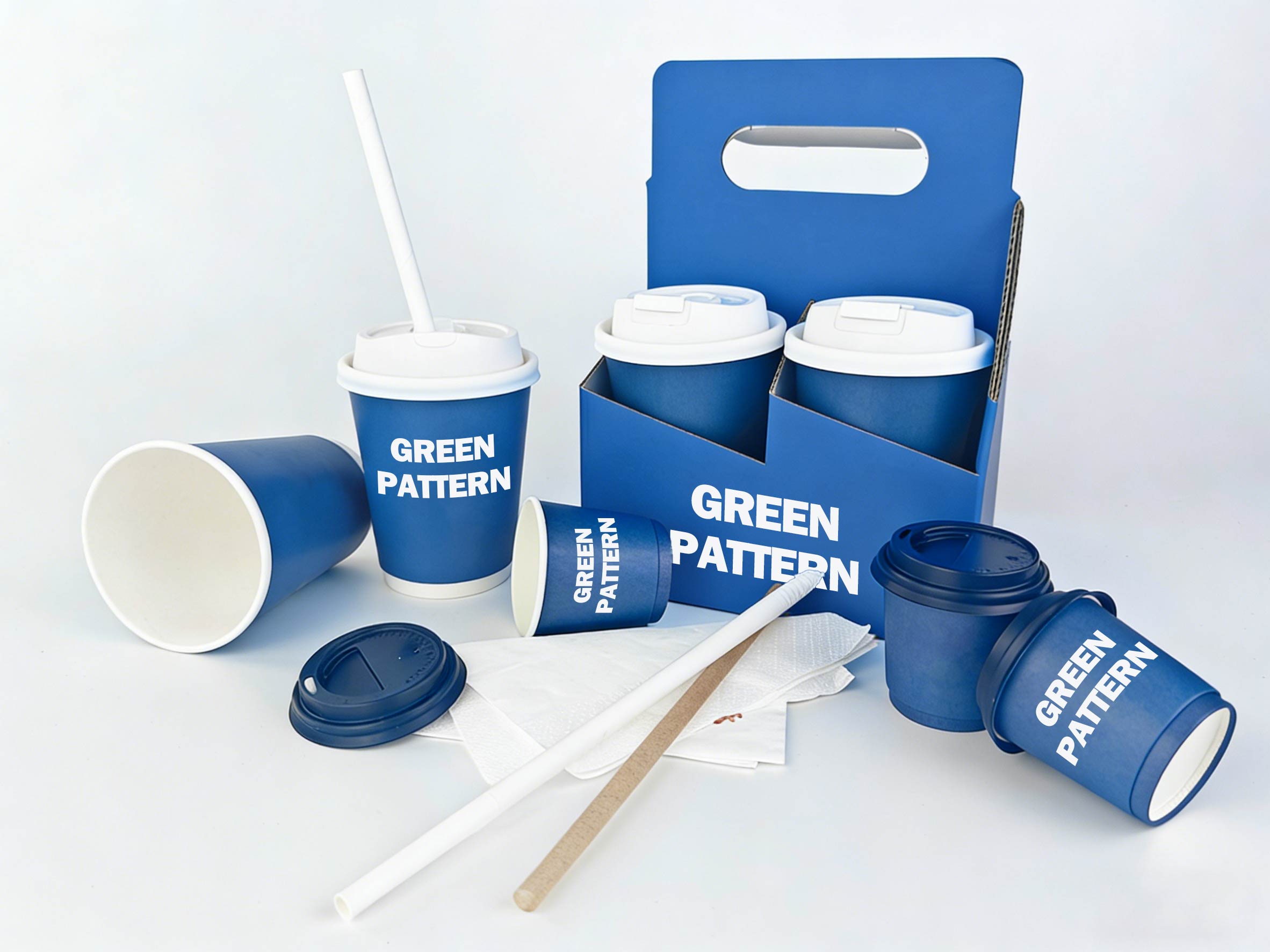 Custom High Quality Biodegradable Eco-Friendly Double Wall 10oz Disposable Paper Cups for Food Packaging with One-stop Service