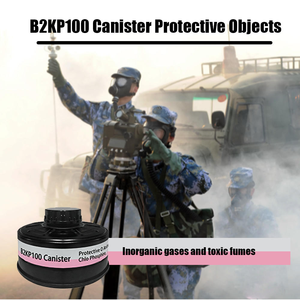 CE Approved Full Face Rubber Body Gas Mask Reusable Tactical Protective Gas Mask with Wide-Field View for Personal Defense - Product Image 6