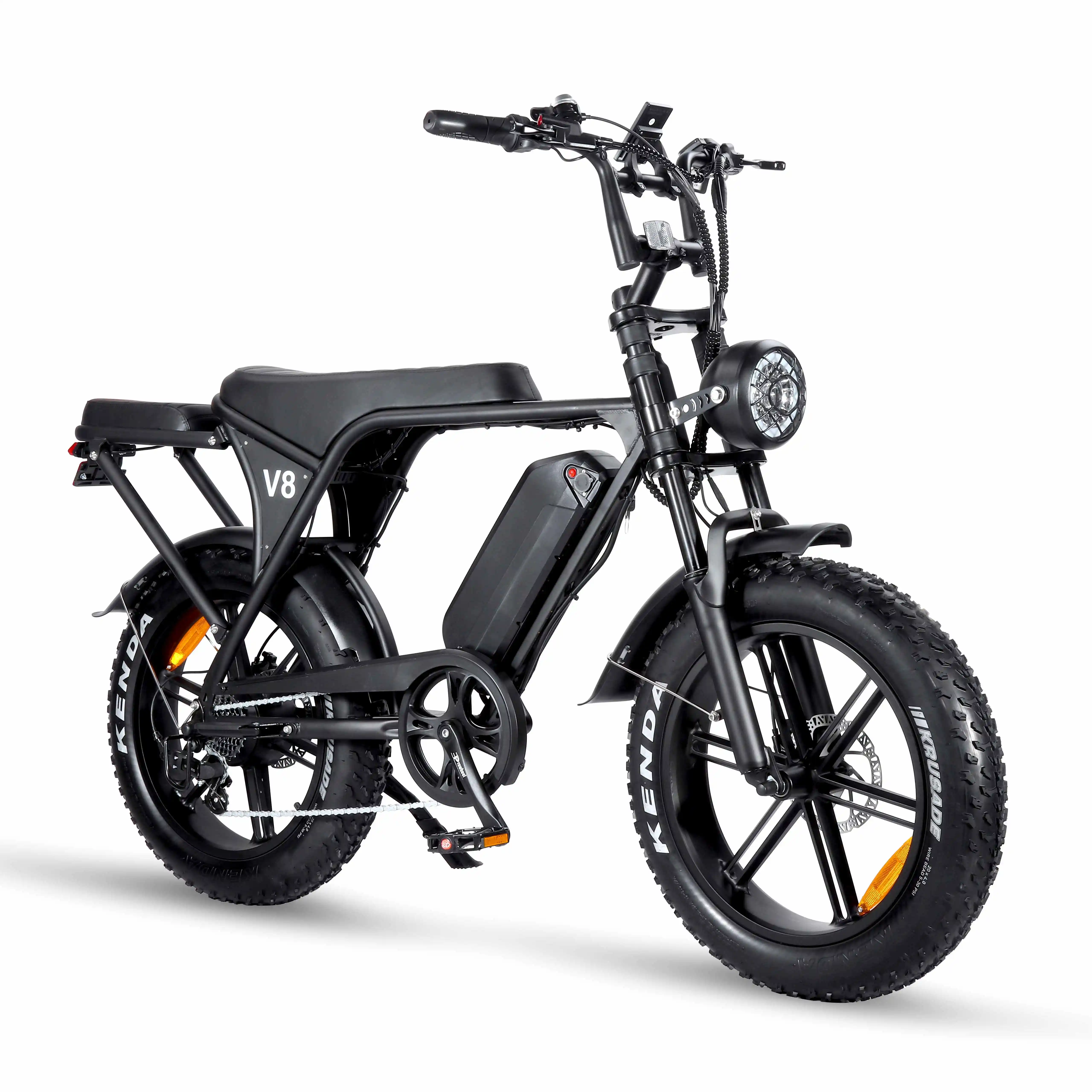 Abd İngiltere avrupa depo 2024 yüksek kalite 20 inç yağ lastik elektrikli bisiklet OUXI V8 500w 48V elektrikli bisiklet ebike