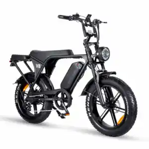 Eua reino unido armazém europeu 2024 bicicleta elétrica de alta qualidade 20 Polegada pneu gordo OUXI V8 500w 48V bicicleta elétrica ebike