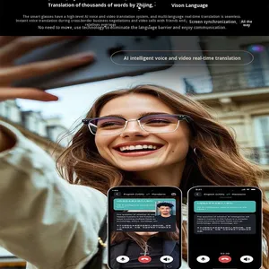 Gafas inteligentes de traducción Ai W100D para Control de voz <span class=keywords><strong>Bluetooth</strong></span>, resistente al agua, 4K, llamadas deportivas, reproducción de música, transfronteriza - Product Image 3
