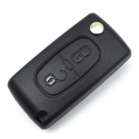2 Buttons Black CIT Smart Key 433mhz 7961Chip Auto Replacement Blank Blade Remote Key with groove Vehicle Key
