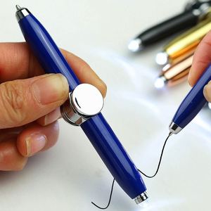 Hot-selling Fidget Spinner Stress Relief Metal Ballpoint <b>Pen</b> with LED Light Gel <b>Pens</b> with logo Custom <b>Pens</b> for Giving As a Gift - Product Image 4