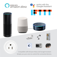 Prise intelligente WiFi SLS 16A Mini Tuya, type US, avec moniteur d'énergie, minuterie, compatible Alexa, Google Home, application Smart Life, blanc, 1 an