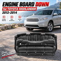 Cache-moteur noir pour carrosserie automobile, ajustement direct pour Toyota Highlander 2012-2014, panneau de protection de châssis de voiture en gros