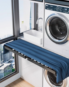 Rail <span class=keywords><strong>coulissant</strong></span> ultra-mince avec <span class=keywords><strong>porte</strong></span>-<span class=keywords><strong>pantalon</strong></span> de rangement de style tiroir <span class=keywords><strong>porte</strong></span>-vêtements télescopique caché pour matériel de garde-robe de balcon - Product Image 6