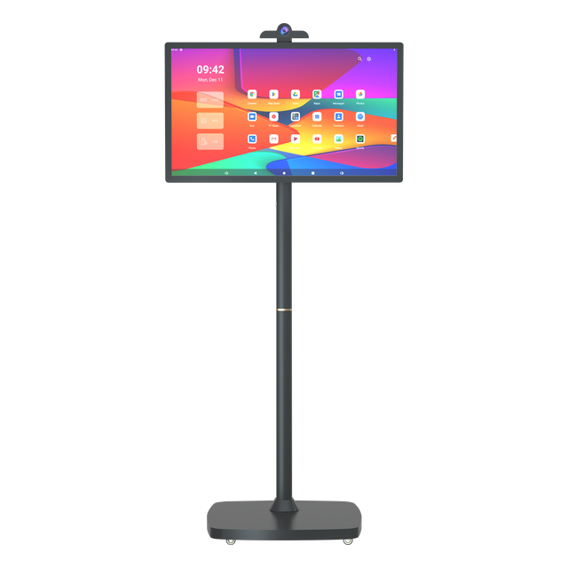 27inch Mobile Smart TV Display LCD Monitor Rechargeable LCD Smart TV Stand by Me Portable Touch Screen TV LCD Monitor