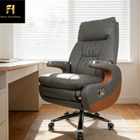 Chaise de bureau pivotante de luxe italienne haut de gamme, robuste et rembourrée, idéale pour les bureaux et les salles d'attente