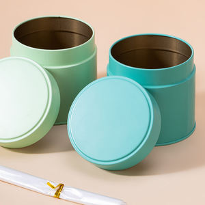 Rts Groothandel 91*90Mm Premium Food Grade Blauwe Kleine Metalen Blikken Doos 30G Matcha Blikje - Product Image 6