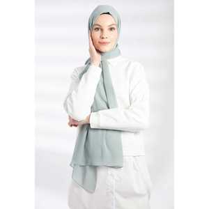 ผ้าพันคอชีฟองสีเขียวอ่อนอ่อนโยน สำหรับผู้หญิง ใช้เป็นเครื่องประดับกระโปรง - Product Image 1