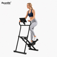 Mini Stepper Plegable, Máquina de Ejercicio, Equipo de Ejercicio para Uso Doméstico, Resistencia Ajustable, Fitness Comercial, Portátil