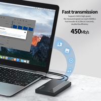 Boîtier externe USB 3.0 pour disque dur SSD/HDD SATA 2,5 pouces pour ordinateur portable, Windows, Mac OS
