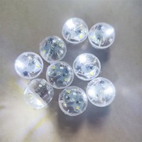 Boule lumineuse LED blanche clignotante de 2,1 cm avec activation par tapotement, kit de bricolage, clignotement rapide