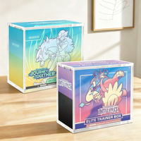Boîte de rangement en acrylique transparent écologique pour Elite Trainer Box avec aimant puissant pour ETB Booster UPC SPC SGS