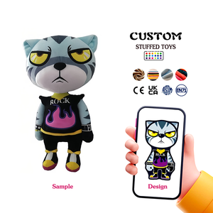 Peluche Personalizado de Mono Marrón <span class=keywords><strong>Travieso</strong></span> y Adorable, Relleno de Suave Algodón PP, Muñeco Personalizado - Product Image 2