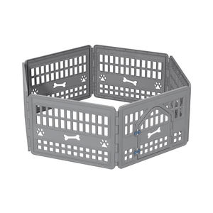 High Quality Wholesale Custom <strong>Portable</strong> 6-Panel <strong>Pet</strong> Playpen for Dog Animal Indoor Stable Open Door Plastic <strong>Fence</strong> Dog <strong>Fence</strong> - Product Image 2