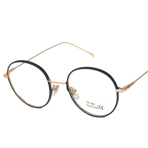 Maidis Round <b>Metal</b> <b>Frame</b> Eyeglasses Full <b>Frame</b> Anti Uv Protection Unisex College Style Glasses - Product Image 3