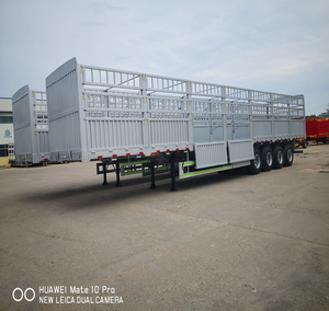 ZHONGSHENGTIANQI ganado caballo remolque valla 4 ejes Material de acero carga semirremolque 150 KG carga útil 1530x670x930 al aire libre - Product Image 1