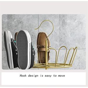 Vente en gros Porte-chaussures amovible simple et rotatif multicouche Armoire à chaussures sur pied pour le rangement des pantoufles de soleil Fils Balcon - Product Image 3