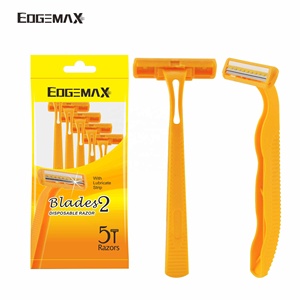 Rasoi Usa e Getta Basic a Lama Singola e Doppia, Lame in Acciaio Inossidabile e Manico in Plastica, Marca EdgeMax - Product Image 1