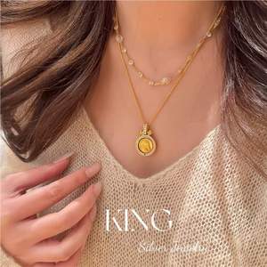 Collier Pendentif Cheval en Argent Sterling S925 Plaqué Or, Design Rotatif, Unisexe, pour Usage Quotidien, par King Silver Jewelry - Product Image 4