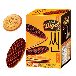 Biscotti Mini al Cioccolato e Avena Orion, Biscotti Integrali, Snack Croccanti al Gusto di Pesce, Importazione Coreana - Product Image 5