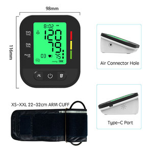 Tensiomètre Électronique Numérique Approuvé CE, Top des Ventes, avec Brassard Confortable et Source d'Alimentation Électrique - Product Image 2