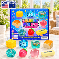 Ensemble de jouets sensoriels colorés KAITONG avec des formes alimentaires et des cubes thématiques pour les cadeaux d'anniversaire, jouets à presser