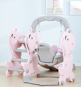 Top vente garantie qualité en plastique enfants jouet bébé toboggan et balançoire ensemble intérieur - Product Image 6