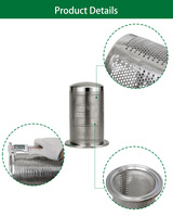 Nouvel acier inoxydable SS304/316 # Panier filtrant à entrée supérieure pour usage industriel, capacité 500 L/h pour cyclohexane/décalcaissant/materiel thermofusible